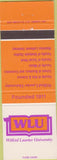 Matchbook Cover - Williard Laurier University Waterloo ON