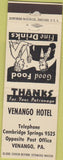 Matchbook Cover - Venango Hotel PA