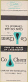 Matchbook Cover - Co Chem Products Clark oil Cleveland OH