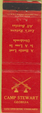 Matchbook Cover - Camp Stewart GA WORN