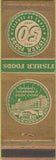 Matchbook Cover - Fisher Foods 1957 Cleveland OH