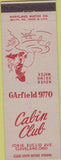 Matchbook Cover - Cabin Club Cleveland OH