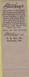 Matchbook Cover - Stuckey's Pecan Candies Eastman GA