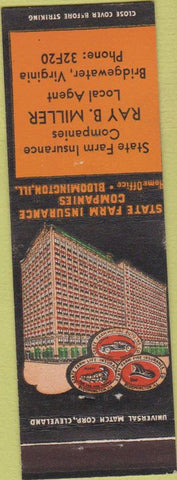 Matchbook Cover - State Farm Insurance Bridgewater VA