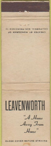 Matchbook Cover - Leavenworth Prison Joke Gag WEAR