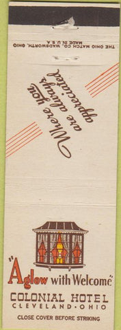 Matchbook Cover - Colonial Hotel Cleveland OH