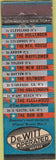 Matchbook Cover - Hotels Columbus Akron Toledo Dayton OH WEAR