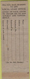 Matchbook Cover - Local Loan Co New York City Brooklyn