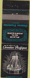 Matchbook Cover - Hotel Canadien Pacifique Montreal? QC