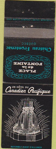 Matchbook Cover - Hotel Canadien Pacifique Montreal? QC