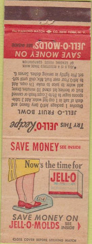 Matchbook Cover - Jello Jell-O Molds weight loss scale