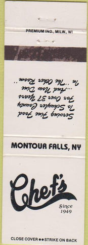 Matchbook Cover - Chef's Montour Falls NY