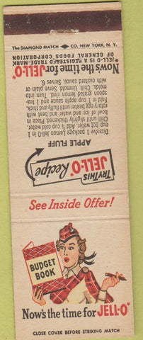 Matchbook Cover - Jello Jell-O Recipe girlie molds