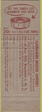 Matchbook Cover - Jello Jell-O Recipe girlie molds