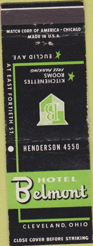 Matchbook Cover - Hotel Belmont Cleveland OH