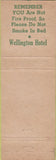 Matchbook Cover - Hotel Wellington Albany NY