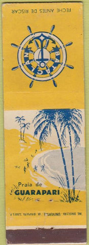 Matchbook Cover - Praia De Guarapari Bataclan Brazil WORN