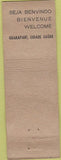 Matchbook Cover - Praia De Guarapari Bataclan Brazil WORN