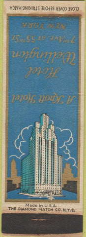 Matchbook Cover - Hotel Wellington New York City