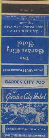 Matchbook Cover - Garden City Hotel Garden City LI NY