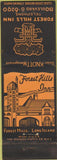 Matchbook Cover - Forest Hills Inn Forest Hills LI NY