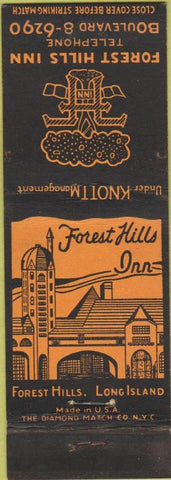 Matchbook Cover - Forest Hills Inn Forest Hills LI NY