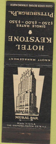 Matchbook Cover - Hotel Keystone Pittsburgh PA