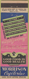 Matchbook Cover - Morrison Cafeteria Chain LA GA AL FL