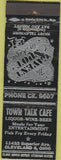 Matchbook Cover - Town Talk Cafe Cleveland OH WEAR