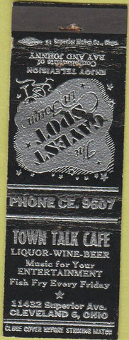 Matchbook Cover - Town Talk Cafe Cleveland OH WEAR