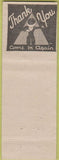 Matchbook Cover - Harrisburg Chapter DAV Home Association PA