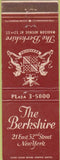 Matchbook Cover - Berkshire Hotel New York City