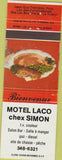 Matchbook Cover - Motel Laco Chex Simon Site De Chasse Peche oil gas