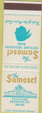 Matchbook Cover - The Somoset Rockland Breakwater ME SAMPLE