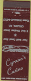 Matchbook Cover - Cyrano's Casino Chicago IL