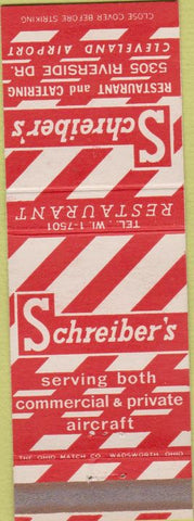 Matchbook Cover - Schreiber's Restaurant Cleveland OH airport