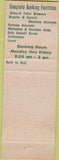 Matchbook Cover - Community National Bank Bal Harbour FL