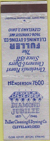 Matchbook Cover - Fuller Cleaning Dyeing Cleveland OH 1946