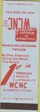 Matchbook Cover - WCNC Radio Elizabeth City NC