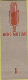 Matchbook Cover - WCNC Radio Elizabeth City NC