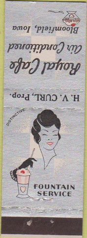 Matchbook Cover - Royal Cafe Bloomfield IA