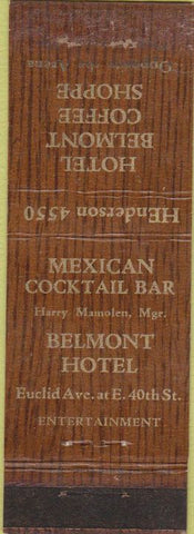 Matchbook Cover - Hotel Ebelmont Cofee Shop