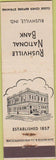 Matchbook Cover - Rushville National Bank Rushville IN