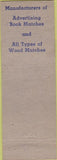 Matchbook Cover - Universal Match Corp Harry Sosna Buffalo NY