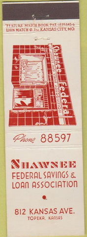 Matchbook Cover - Shawnee Savings Loan Topeka KS