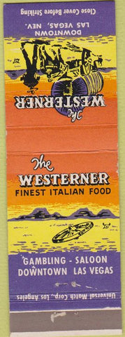 Matchbook Cover - The Westerner Las Vegas NV CREASE casion