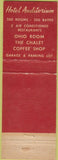 Matchbook Cover - Hotel Auditorium Cleveland OH
