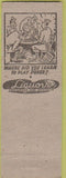 Matchbook Cover - City Liquor Store South Bend IN