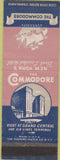 Matchbook Cover - Commodore Hotel New York City