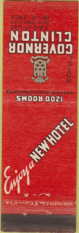 Matchbook Cover - Hotel Governor Clinton New York City LONG